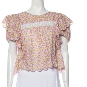 Loveshack Fancy floral top